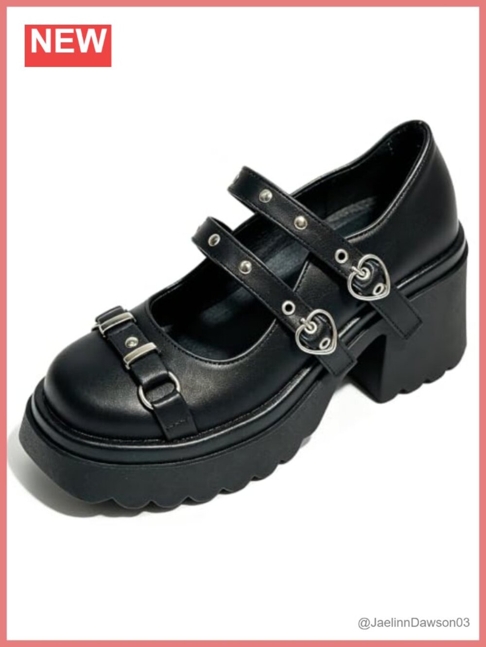 Lolita Platform Mary Jane Heels Bow Lace Pearl Pumps Kawaii Gothic Chunky